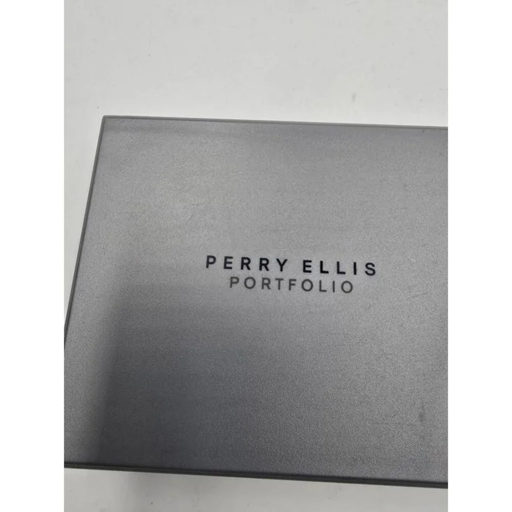 Perry Ellis Portfolio Saffiano Pebble Bifold Wallet Men's One Size - Black